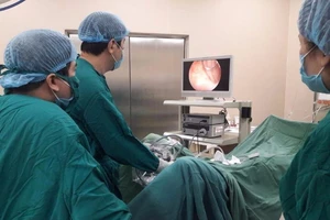 Gắp con vắt dài 5 cm trong thanh quản bệnh nhân