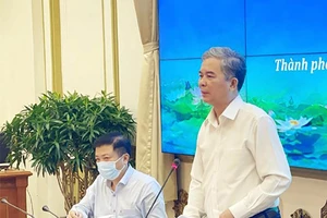 Phó Chủ tịch UBND TP.HCM Ngô Minh Châu phát biểu tại hội nghị. Ảnh: L.H