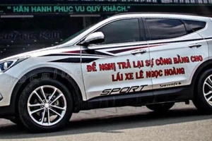 Công an Bình Tân nói về clip 'CSGT vây ô tô dán decal'