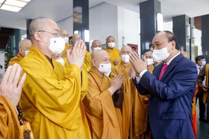 Chủ tịch nước tiếp Đoàn lãnh đạo Giáo hội Phật giáo Việt Nam