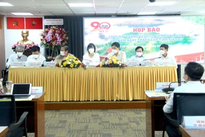 Toàn cảnh buổi họp báo. Ảnh: LÊ THOA