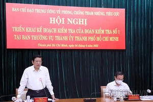 Trưởng Ban Nội chính Trung ương Phan Đình Trạc phát biểu chỉ đạo. Ảnh: BAN NỘI CHÍNH TRUNG ƯƠNG