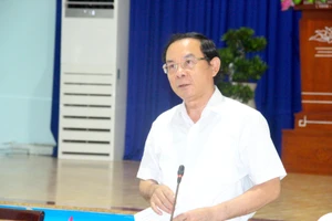 Bí thư Thành uỷ TP.HCM Nguyễn Văn Nên. Ảnh: LÊ THOA