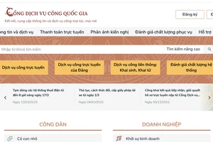 Cổng dịch vụ công TP.HCM hợp nhất với Cổng Dịch vụ công quốc gia
