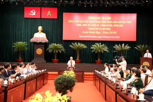 Tổng Bí thư Tô Lâm thăm, chúc Tết Đảng bộ, chính quyền, nhân dân TP.HCM