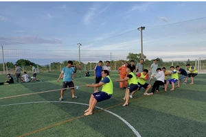 CBNV Nhiệt điện Vĩnh Tân tích cực tham gia hoạt động thể thao