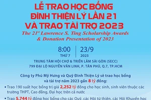 Phú Mỹ Hưng và Quỹ Đinh Thiện Lý trao tặng học bổng gần 8 tỷ đồng