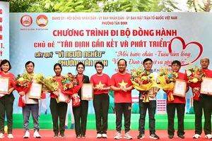 Đi bộ đồng hành gây Quỹ vì người nghèo: 'Tân Định gắn kết và phát triển'