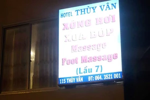 Bắt cơ sở massage trong khách sạn chứa mại dâm