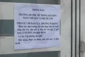 Vụ gạo mốc: Cấp dưỡng nghỉ, phụ huynh phải đón con về