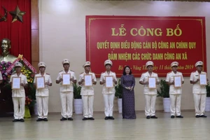Bà Rịa-Vũng Tàu điều động 47 công an chính quy về cấp xã