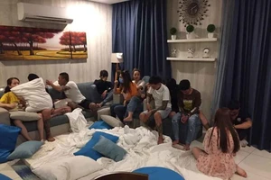 Thuê biệt thự để dùng ma túy, 23 người dương tính