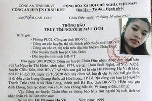 Bà Rịa- Vũng Tàu: Tìm kiếm 2 nữ sinh viên mất tích bí ẩn 