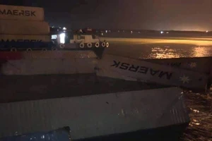 Khắc phục vụ rơi 22 container tại cảng Cái Mép