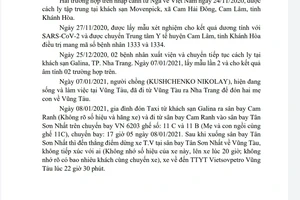 Đã cách ly F1, F2 liên quan đến 2 ca COVID-19 tại Vũng Tàu