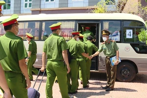 Công an Bà Rịa-Vũng Tàu tăng cường lực lượng cho 'vùng đỏ' TT Long Hải