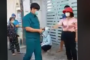 Tổ kiểm tra của phường lập biên bản tổ công tác công an TP Vũng Tàu