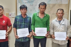 Biên phòng Bà Rịa- Vũng Tàu bắt nhóm trộm 1,5 tấn sắt trên tàu nước ngoài 