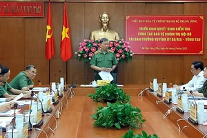 Đoàn công tác của Đại tướng Tô Lâm kiểm tra Bảo vệ chính trị nội bộ tại Bà Rịa-Vũng Tàu