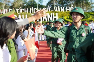 Hơn 1.800 tân binh của Bà Rịa- Vũng Tàu lên đường nhập ngũ