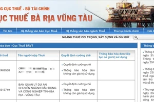 Ban QLDA kiến nghị Cục Thuế Bà Rịa- Vũng Tàu thu hồi quyết định cưỡng chế 