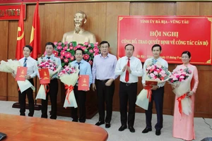 Bà Rịa - Vũng Tàu điều động, bổ nhiệm nhiều cán bộ quan trọng