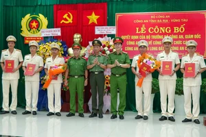 Bà Rịa - Vũng Tàu bổ nhiệm Trưởng, Phó Công an huyện Long Đất