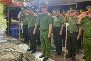 Truy thăng cấp bậc hàm vượt bậc cho Cảnh sát cơ động hy sinh ở Vũng Tàu
