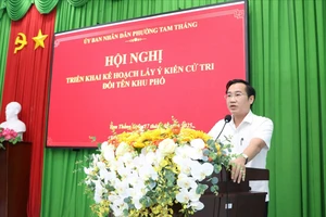 TP.HCM: Phương án đổi tên 20 khu phố của phường Tam Thắng như thế nào?