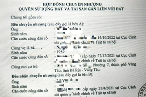 Văn phòng công chứng ký xong hợp đồng chuyển nhượng nhà thì phát hiện là giấy tờ giả 