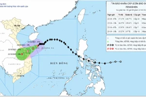 Bão Thần Gió đang cách Đà Nẵng 280km, trưa nay mưa rất to