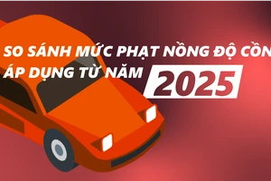 So sánh mức phạt vi phạm nồng độ cồn áp dụng từ 2025