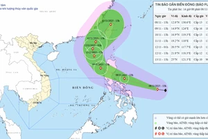 Ngày mai, bão Fung-Wong mạnh lên thành siêu bão, một ngày sau vào biển Đông