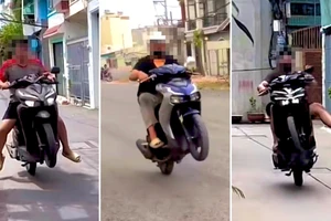 Xác minh clip nam thanh niên bốc đầu, nẹt ga quảng bá tiệm sửa xe ở TP.HCM