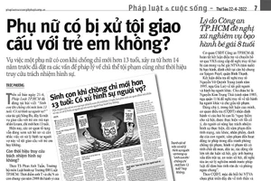 Không cần truy cứu hình sự người vợ vụ sinh con khi chồng mới 13