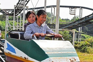 Hình ảnh hiếm hoi trong công viên giải trí ở Triều Tiên