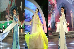 Ngắm nữ sinh Hoa khôi Sinh viên rạng rỡ đêm chung kết