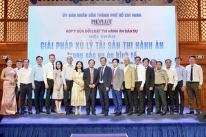 Toàn cảnh hội thảo ‘Giải pháp xử lý tài sản thi hành án trong các vụ án kinh tế’