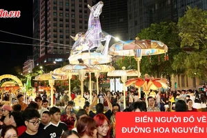 đường hoa Nguyễn Huệ, đường hoa, tết