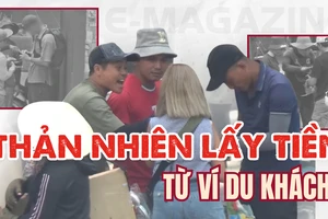 Điều tra: Vạch trần chiêu trò 'làm tiền' của nhóm đánh giày - Kỳ 3: Chớp mắt khách đã mất tiền
