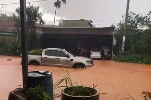  Quốc lộ 55 qua Lâm Đồng ngập sâu, lưu thông khó khăn