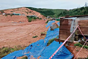 Lâm Đồng di dời dân tại khu tái định cư Đừng K'Nớ 5 vì mưa lớn