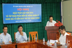 Ý nghĩa 'Ngày pháp luật' quận 10