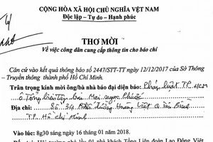 Vụ tổ chức họp báo: Chưa được cho phép