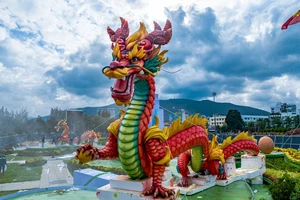 Háo hức chờ đón linh vật rồng tại Bình Định