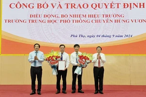 Trường THPT Chuyên Hùng Vương ở Phú Thọ có hiệu trưởng mới