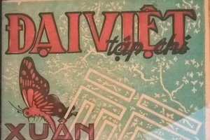 Đại Việt tập chí Xuân Giáp Thân 1944. Ảnh: TRẦN ĐÌNH BA chụp từ file báo