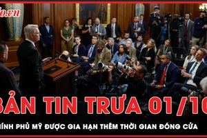 Bản tin trưa 1-10: Chính phủ Mỹ thoát khỏi nguy cơ đóng cửa vào 'phút chót'