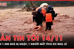 Bản tin tối 14-11: Mưa lũ ở Quảng Trị khiến hơn 1.200 nhà bị ngập, 1 người mất tích 