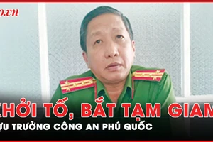 Khởi tố, bắt giam cựu Trưởng Công an TP Phú Quốc Lê Văn Mót 